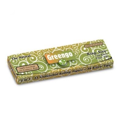 Buy Greengo Unbleached Rolling Papers - King Size, 50pcs/33L in Europe