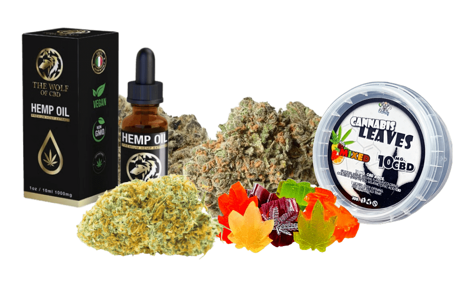 different CBD products