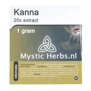 Kanna 20x extract 1 gram verpakking