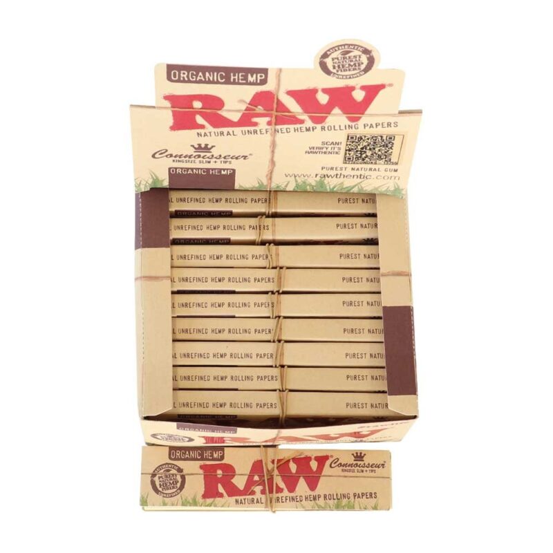 RAW Organic Connoisseur KS Slim And Tips - 24 pcs