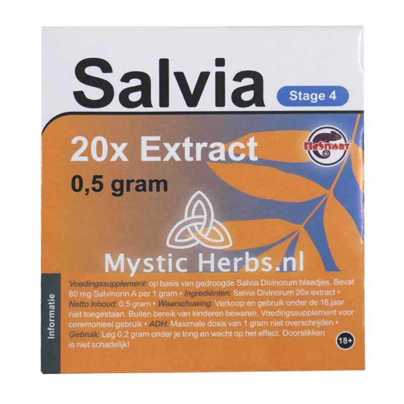 Salvia 20x extract 0.5 grams package