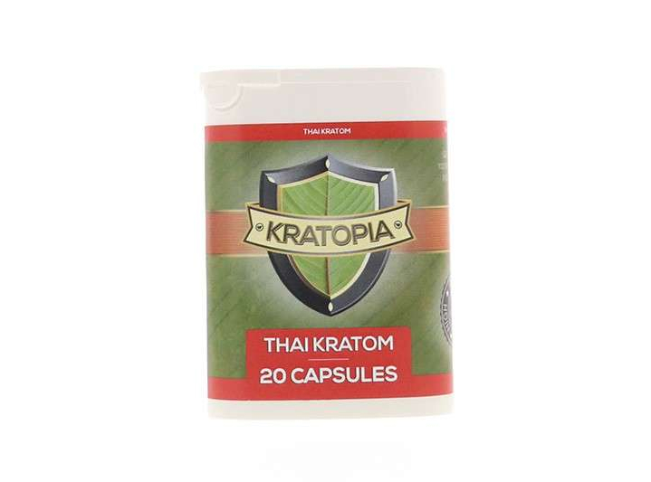 Red Thai Kratom 20 Capsules package