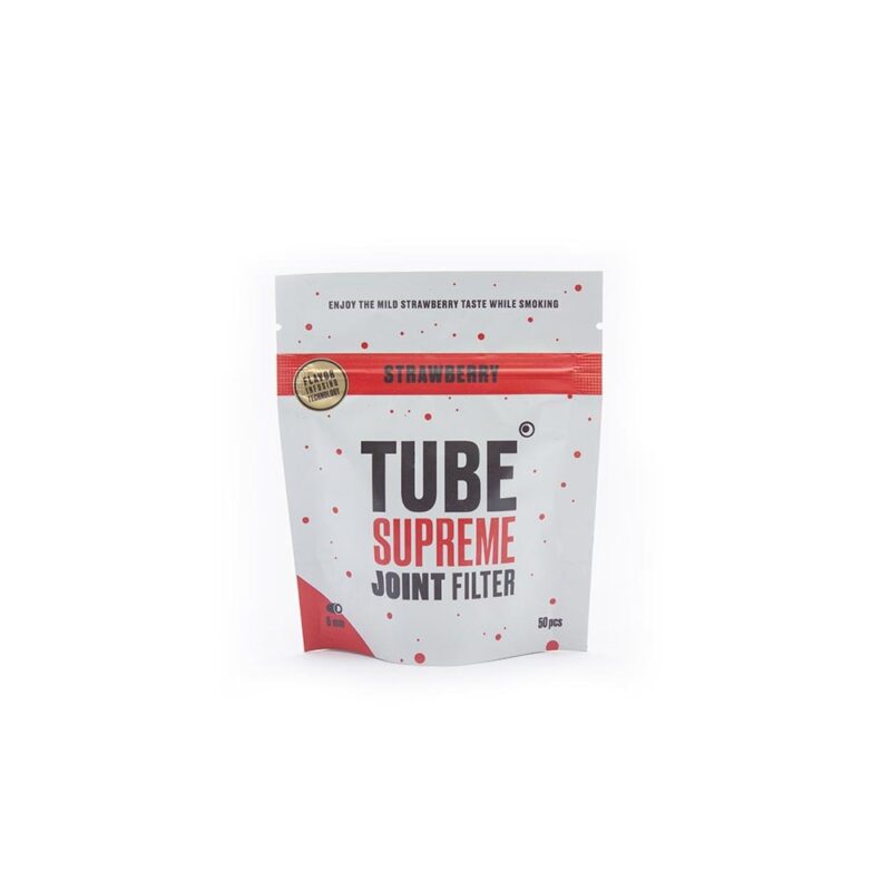 Tube supreme joint filter 6mm Strawberry display - 10x50 pcs