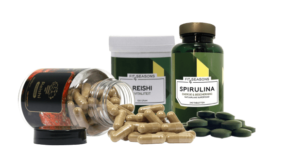 Fit Seasons reishi and spirulina capsules