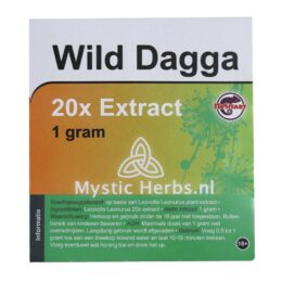 Buy Wild Dagga 20X Extract - 1 gram in Europe