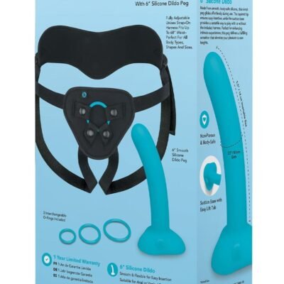 Buy Every Body Strap-On Harness Set With 6 Inch Silicone Dildo Peg in Europe